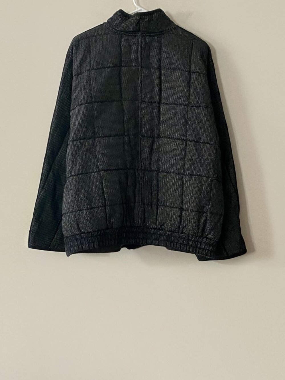 Free People Dolman Quilted Textured Denim Jacket NWT - Picture 7 of 9